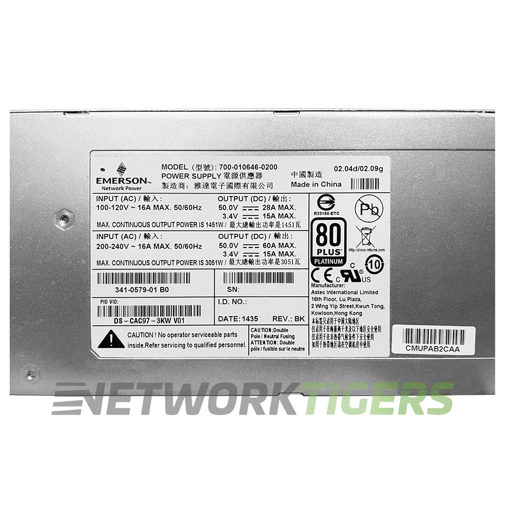 Cisco DS-CAC97-3KW MDS 9700 Series 3000W (3kW) AC Power Supply