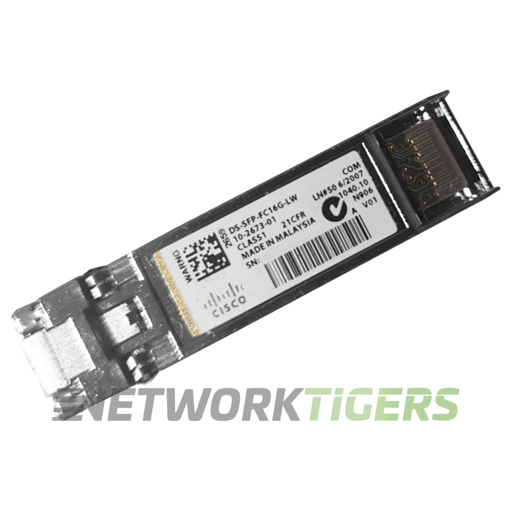 Cisco DS-SFP-FC16G-LW 16GB LW SMF LC Fibre Channel SFP+ Transceiver