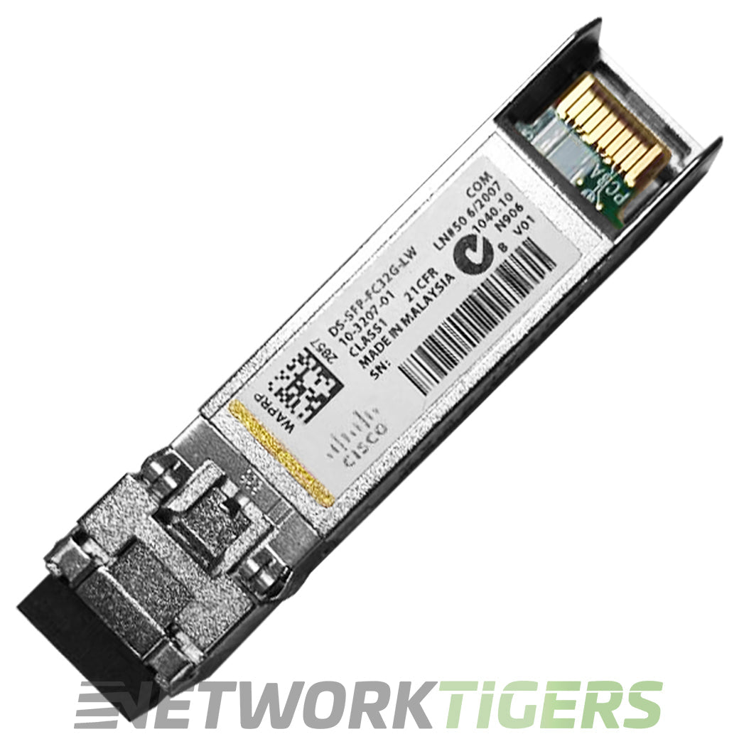 NEW Cisco DS-SFP-FC32G-LW 32GB Fibre Channel 1310nm 10km DOM SFP28 Transceiver