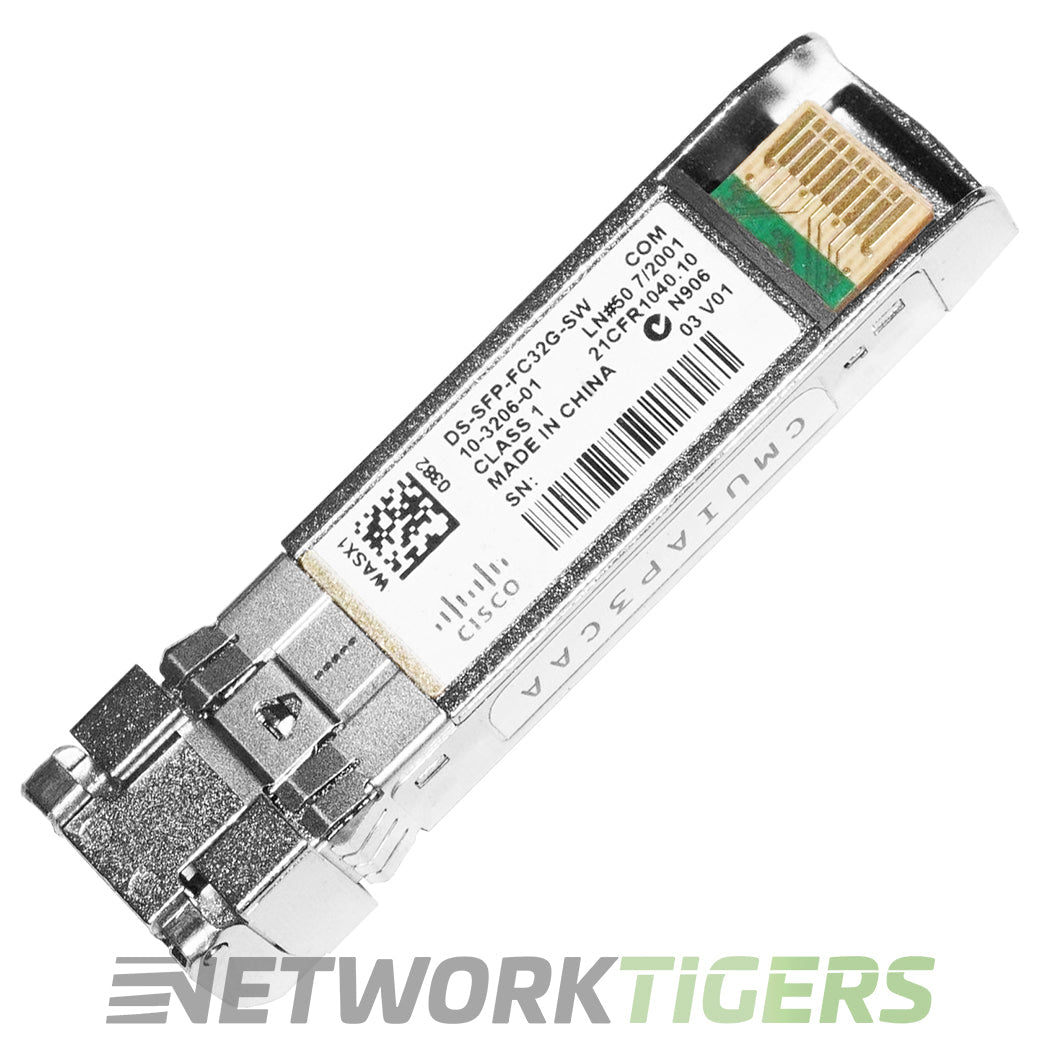 Cisco DS-SFP-FC32G-SW 32 Gbps Fibre Channel FC SW SFP+ LC Transceiver