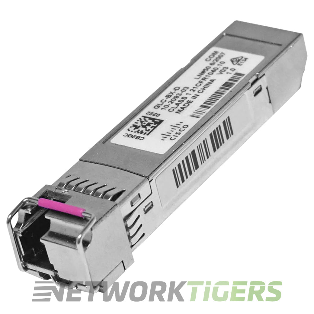 Cisco GLC-BX-D 1000BASE-BX10 1490 nm SMF SFP Transceiver Module