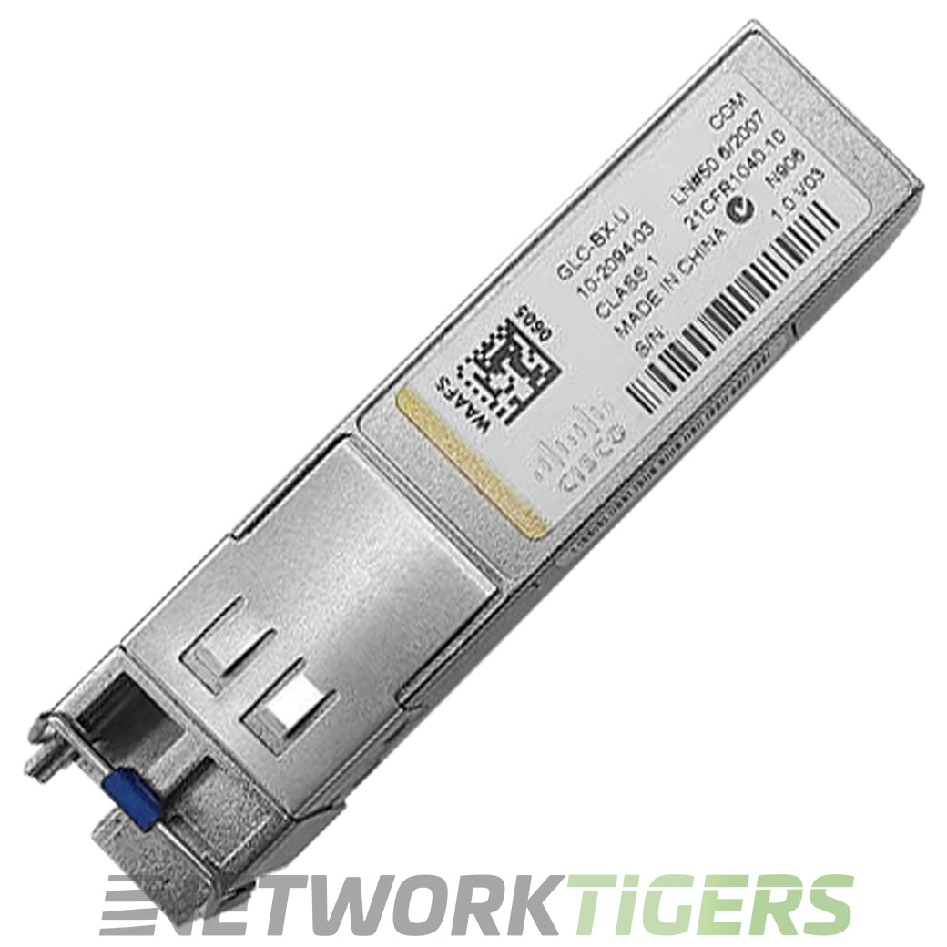Cisco GLC-BX-U 1GB BASE-BX-U BiDi 1310nm-TX/1490nm-RX 10km DOM SFP Transceiver