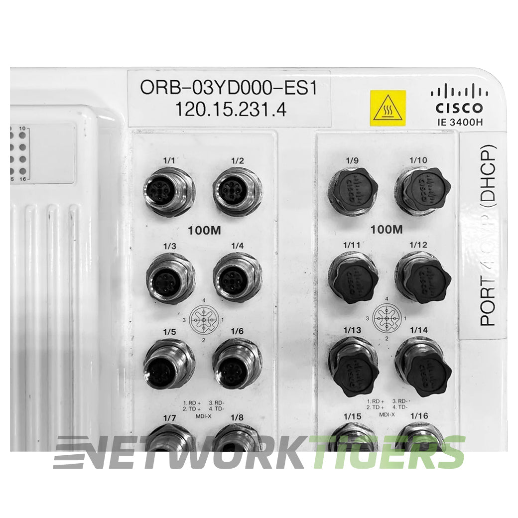 NEW Cisco IE-3400H-16FT-A Catalyst IE3400 HD 16x FE M12 Switch