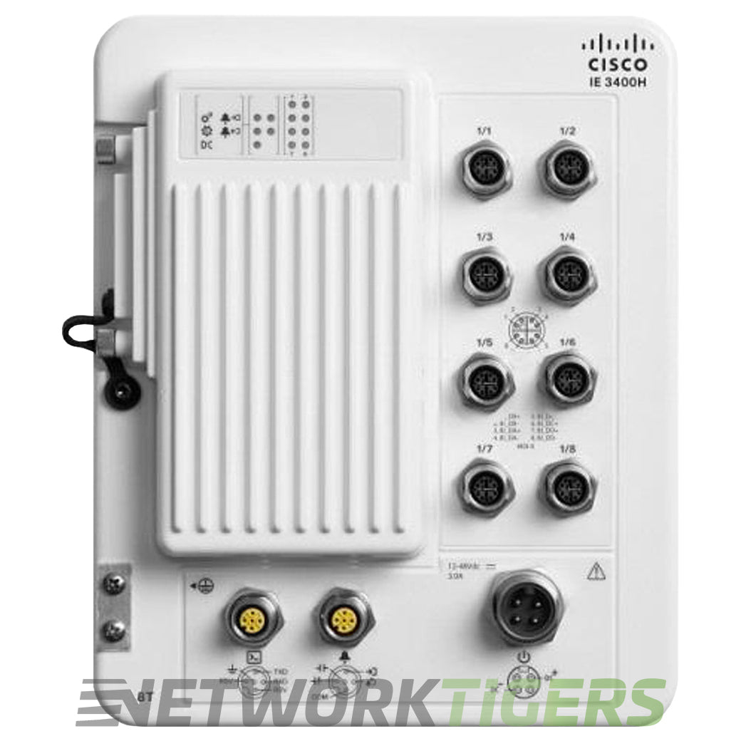 NEW Cisco IE-3400H-8T-E Catalyst IE3400 Heavy Duty 8x 1GB M12 Switch