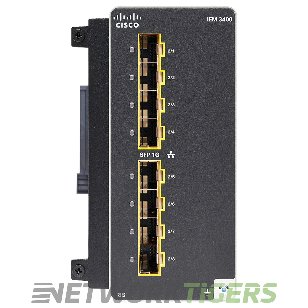 NEW Cisco IEM-3400-8S Catalyst IE3300 Rugged 8x Gigabit Fibre SFP Switch Module