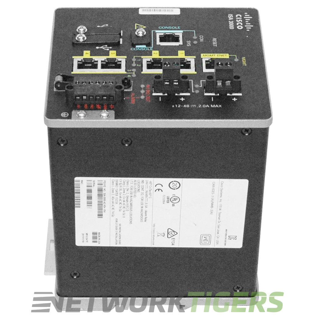 Cisco ISA-3000-4C-K9 ISA 3000 Series 4x 1 Gigabit RJ45 ASA Industrial Firewall