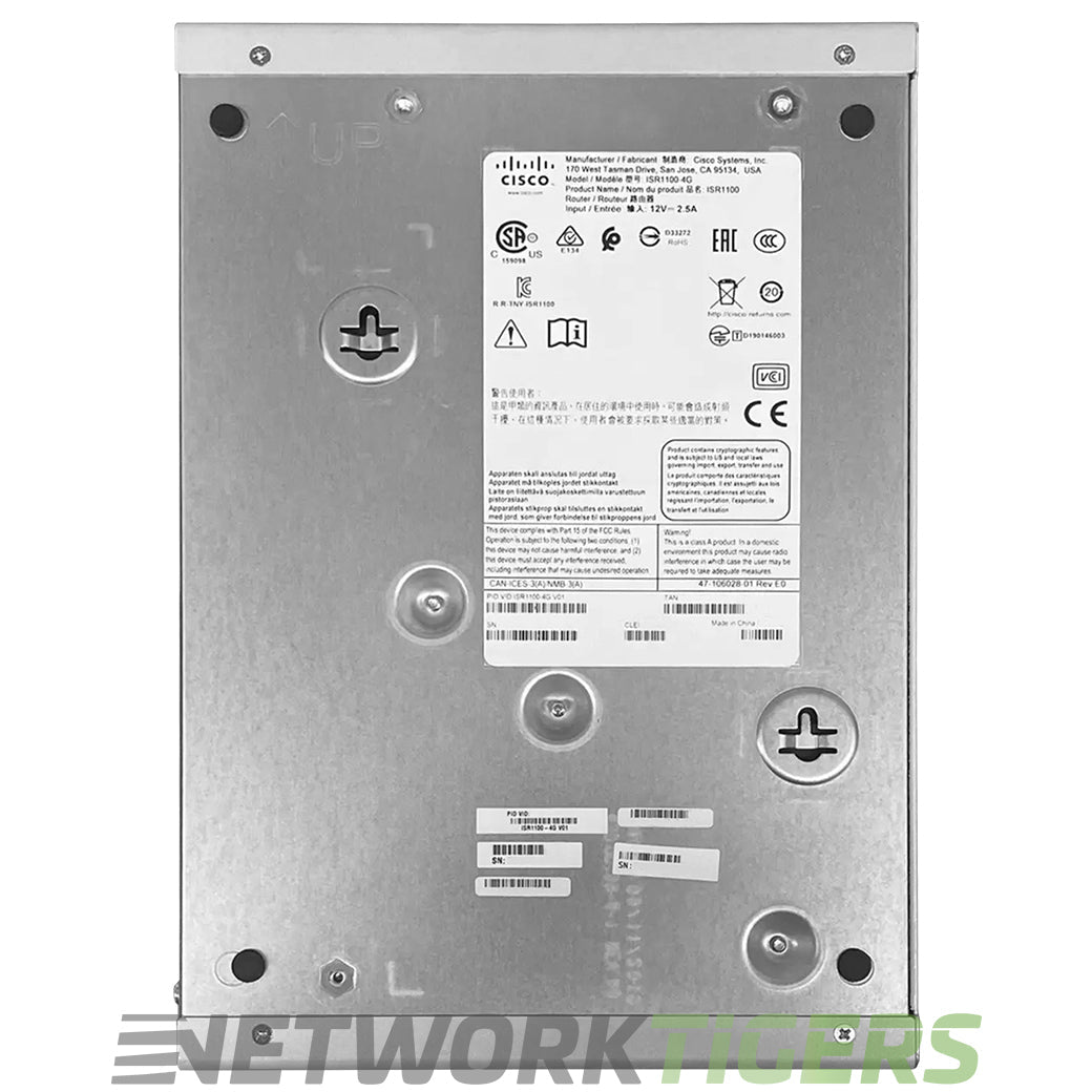Cisco ISR1100-4G ISR 1000 Series 4x 1 Gigabit RJ45 Router