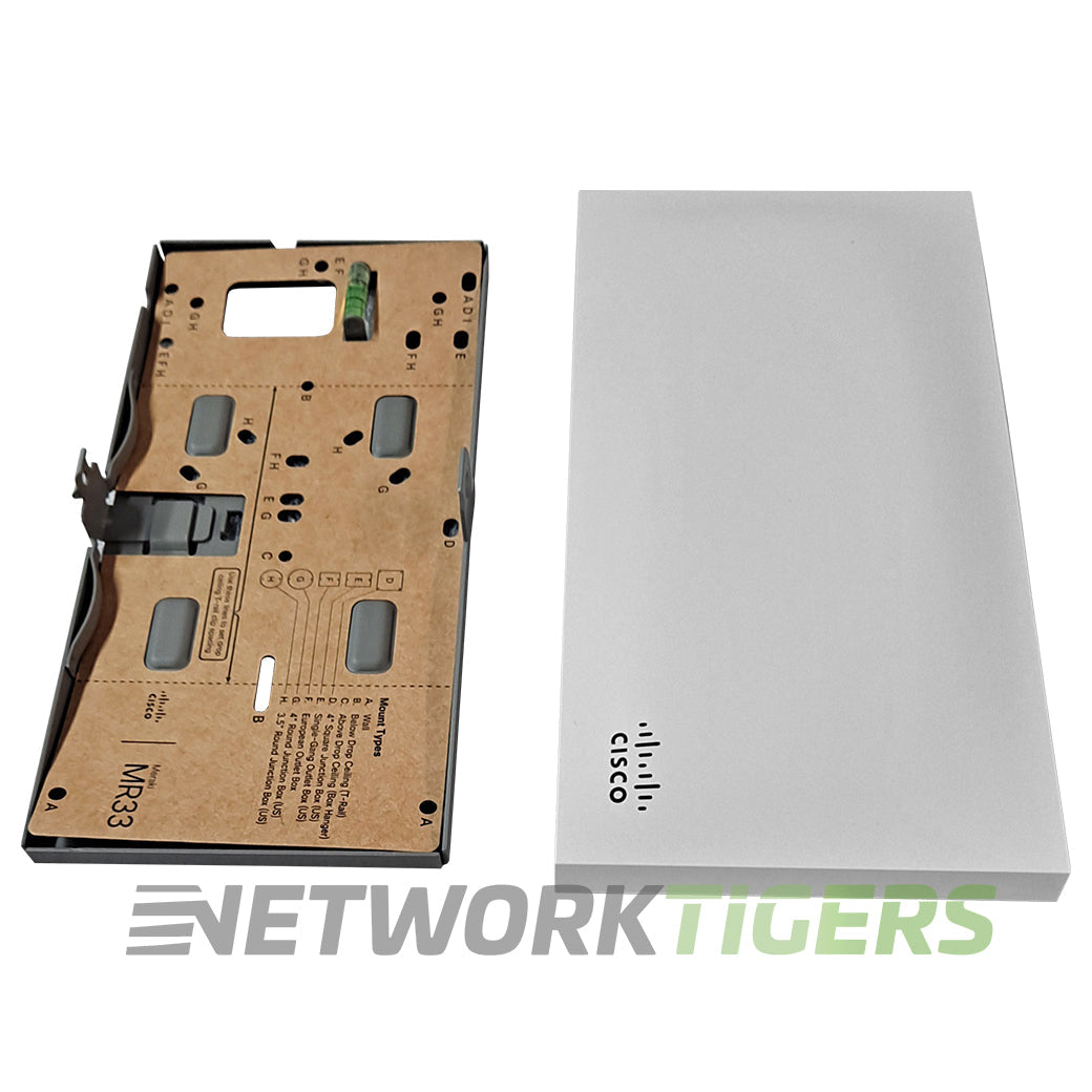 Cisco Meraki MR33-HW Wi-Fi 5 802.11ac Internal Antenna Unclaimed WAP w/ Mounts