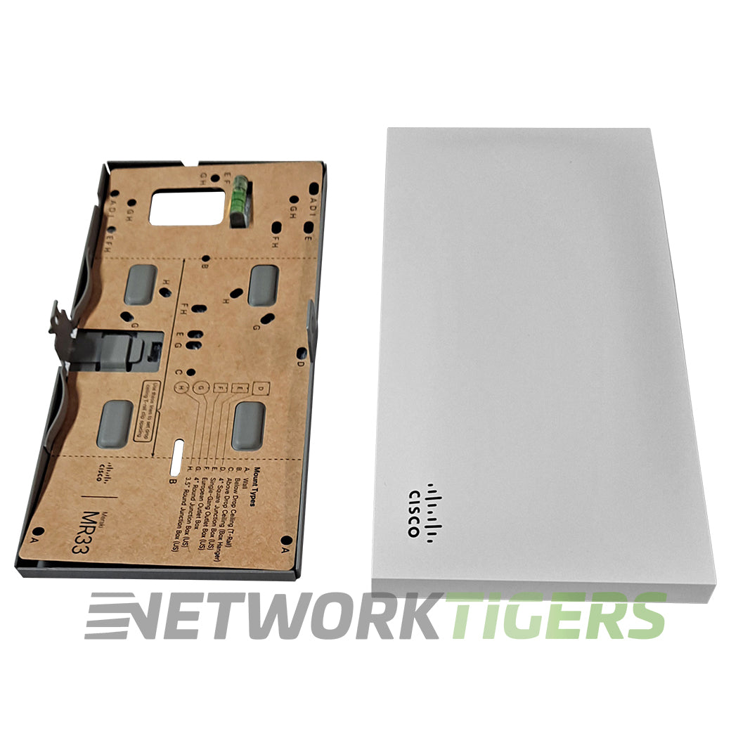 NEW Cisco Meraki MR33-HW Wi-Fi 5 802.11ac Internal Ant Unclaimed WAP w/ Mounts