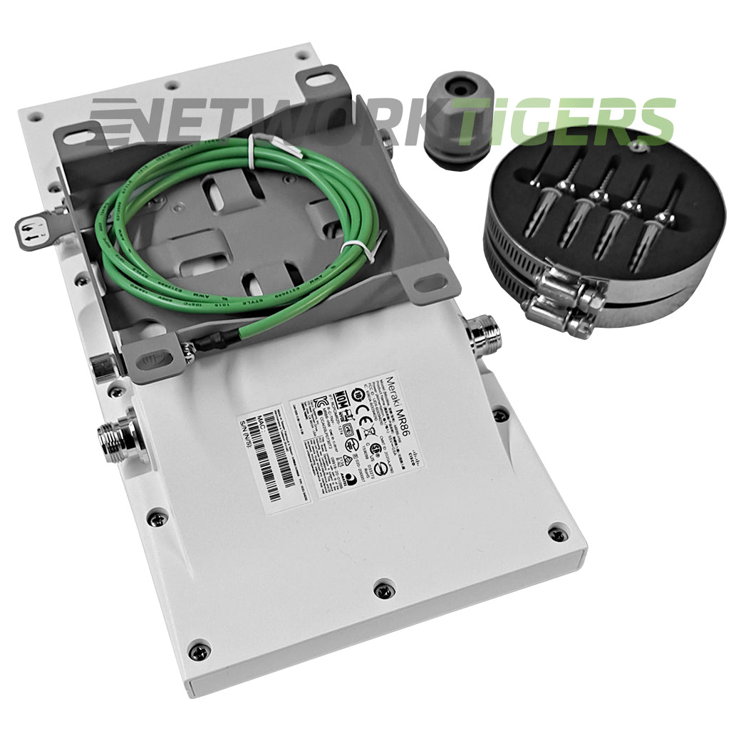 Cisco Meraki MR86-HW Wi-Fi 6 External Antenna Unclaimed Outdoor WAP w/ Mounts