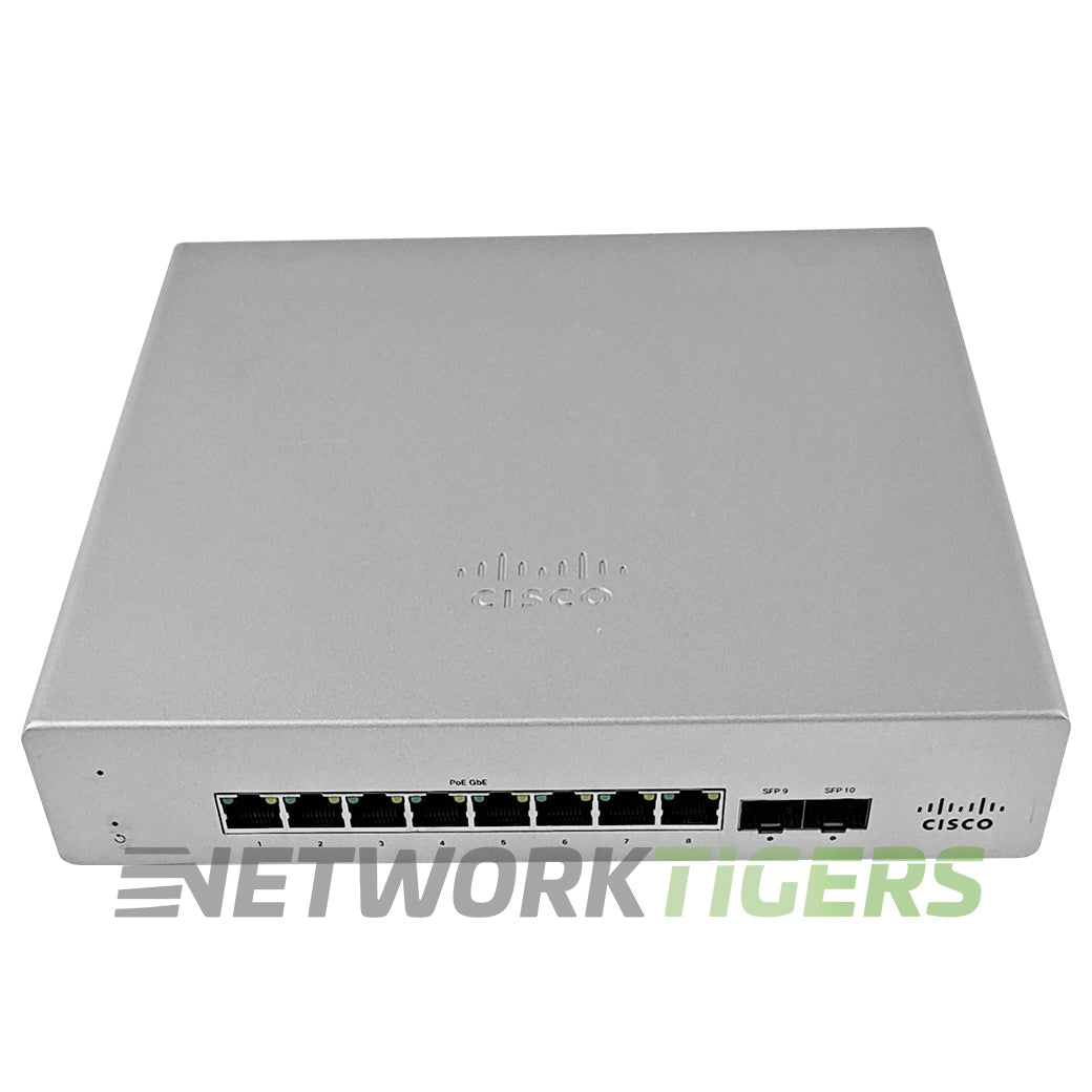 NEW Cisco Meraki MS120-8FP-HW 8x 1GB PoE+ RJ45 2x 1GB SFP Unclaimed Switch