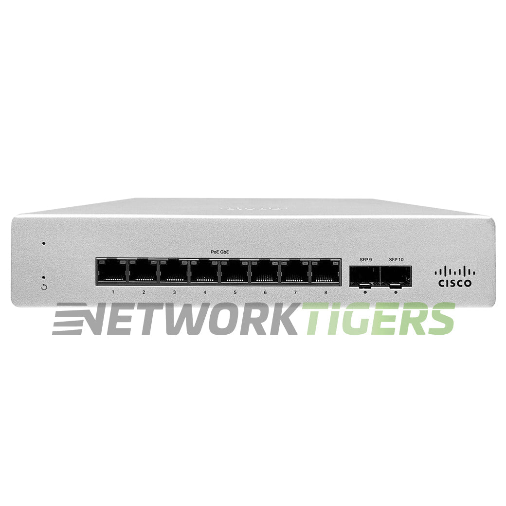 NEW Cisco Meraki MS120-8FP-HW 8x 1GB PoE+ RJ45 2x 1GB SFP Unclaimed Switch