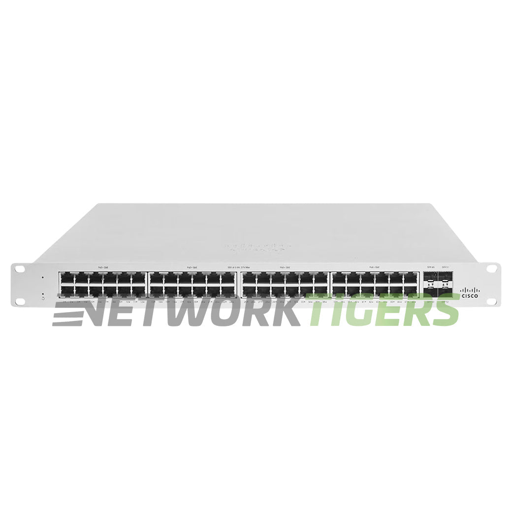 Cisco MS130-48P-HW Meraki 48x 1GB PoE+ RJ45 4x 1GB SFP Unclaimed Switch