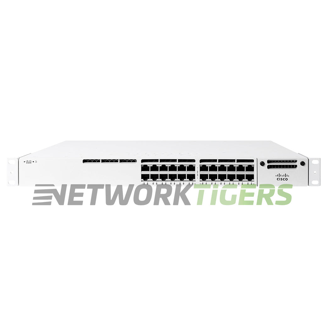 NEW Cisco Meraki MS390-24-HW 24x 1GB RJ45 1x Module Slot Unclaimed Switch