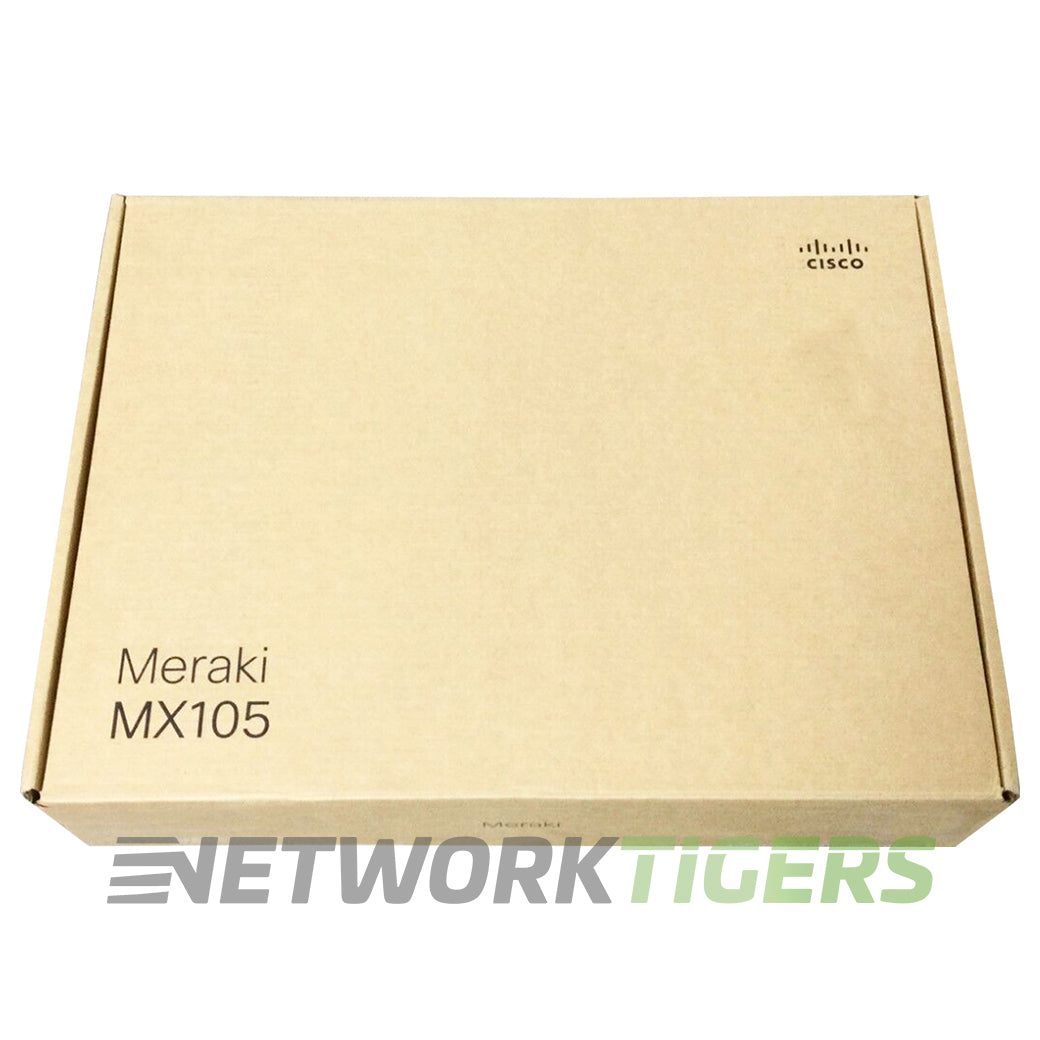 NEW Cisco Meraki MX105-HW 3 Gbps 4x 1GB RJ45 4x 10GB SFP+ Unclaimed Firewall