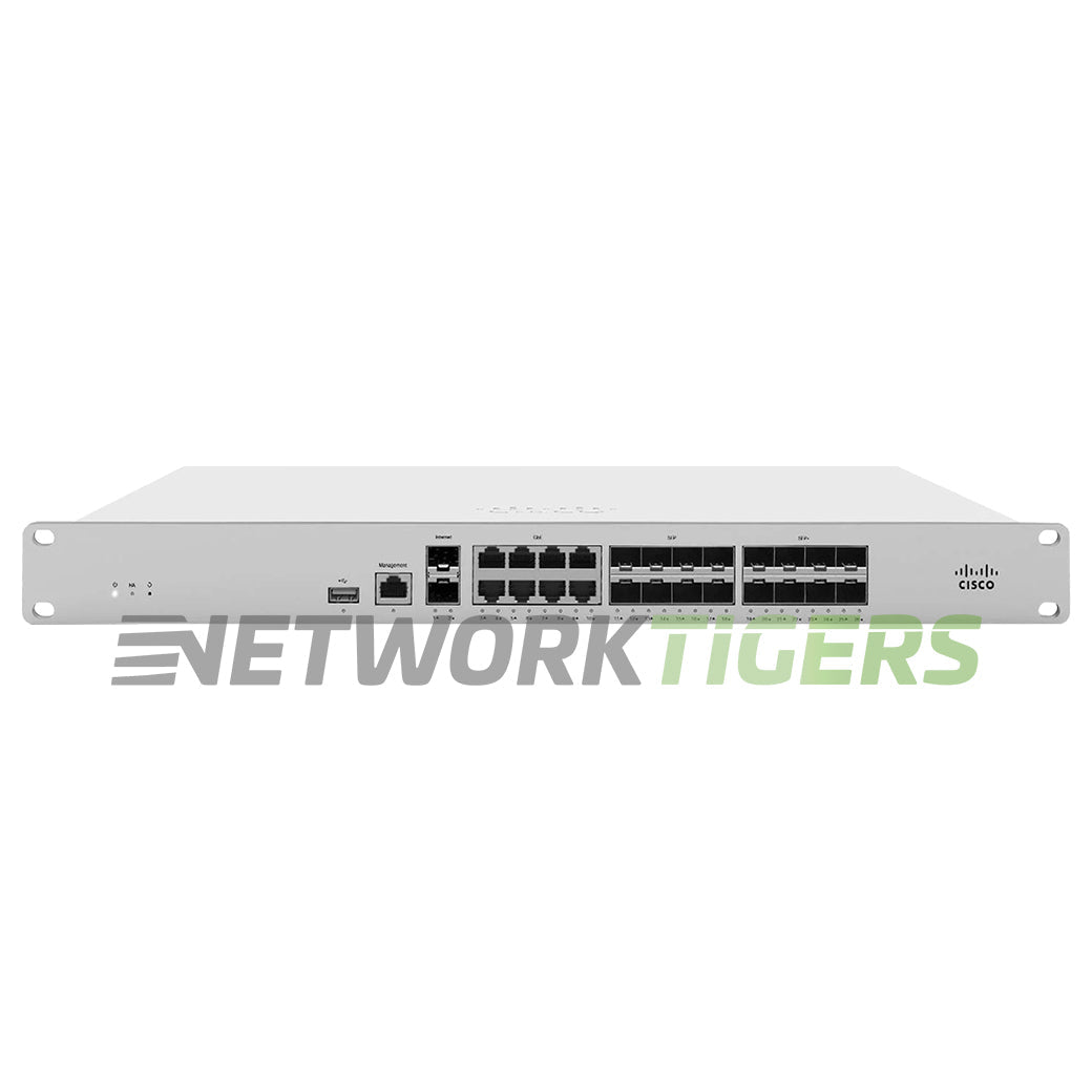 NEW Cisco Meraki MX250-HW 4 Gbps 8x 1GB RJ45 8x SFP 10x SFP+ Unclaimed Firewall