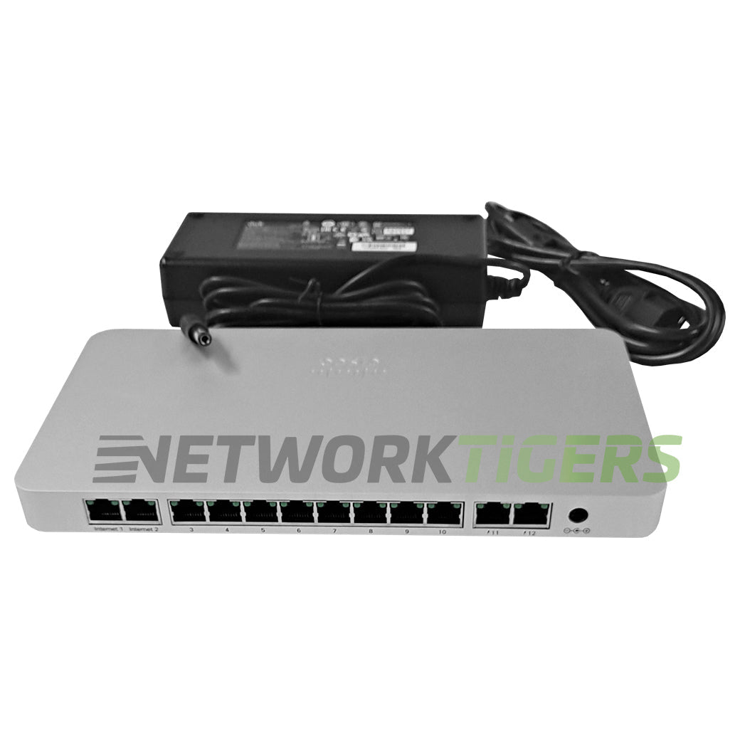 NEW Cisco Meraki MX65-HW 250 Mbps 10x 1 GB RJ-45 LAN UNCLAIMED Firewall