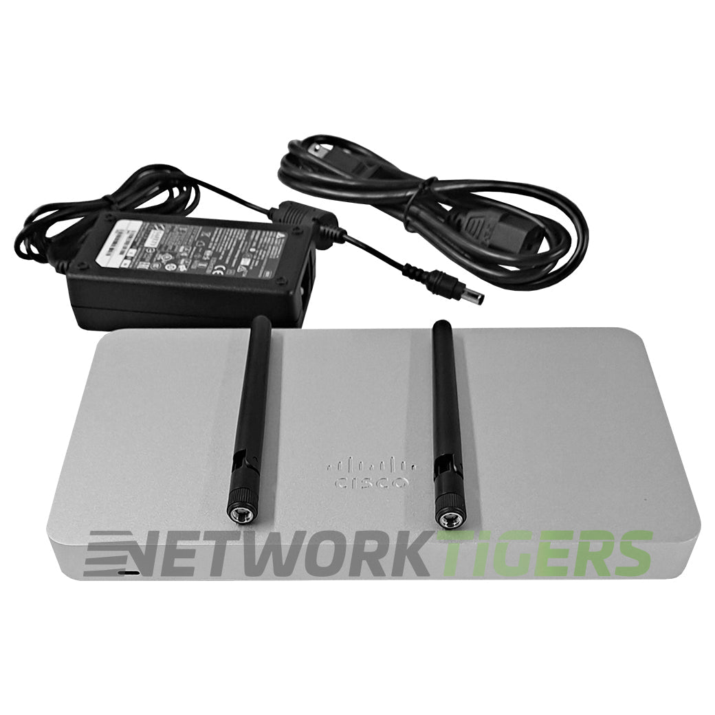 Cisco Meraki MX67C-HW 4x RJ45 LAN 1x RJ45 WAN Unclaimed Firewall w/Adapter