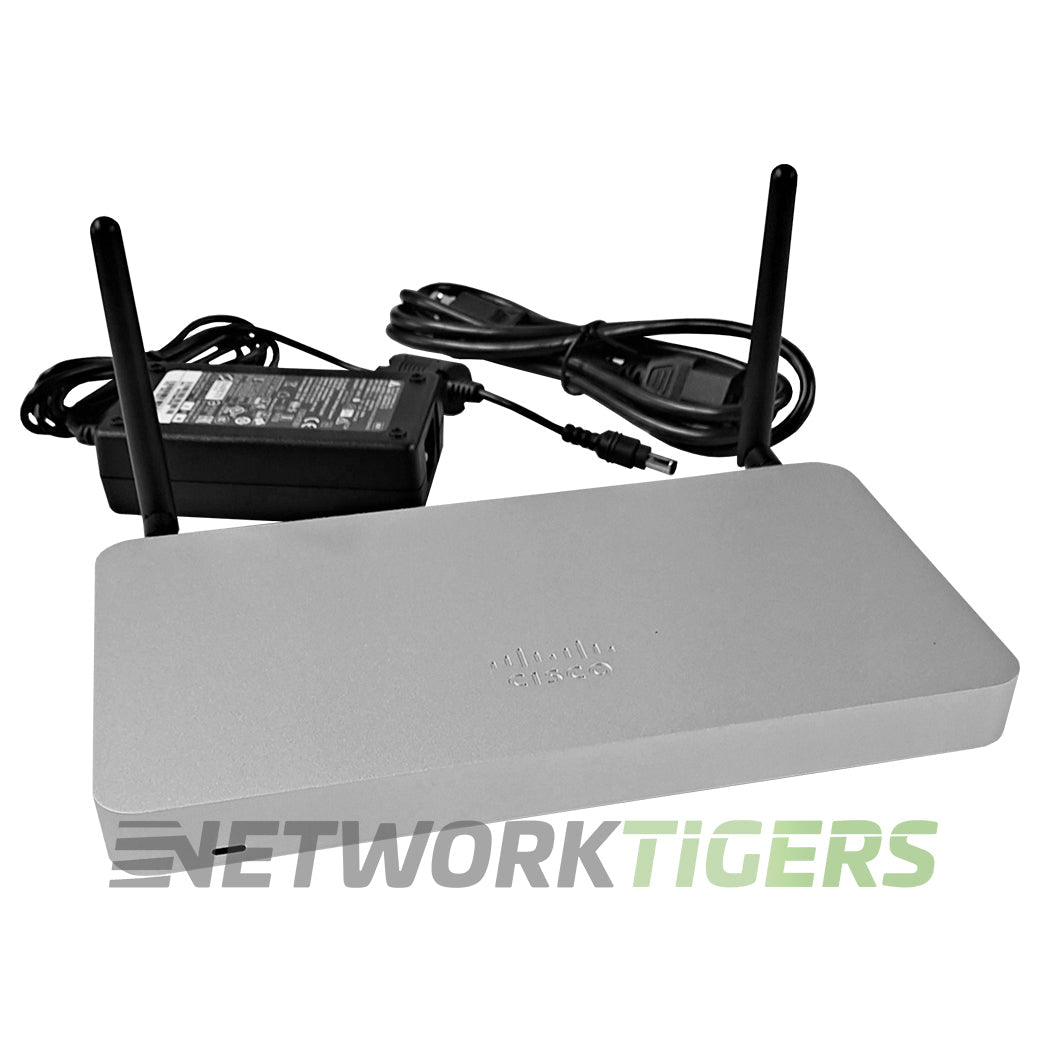 Cisco Meraki MX67C-HW-WW 4x RJ45 LAN 1x RJ45 WAN Unclaimed Firewall w/Adapter