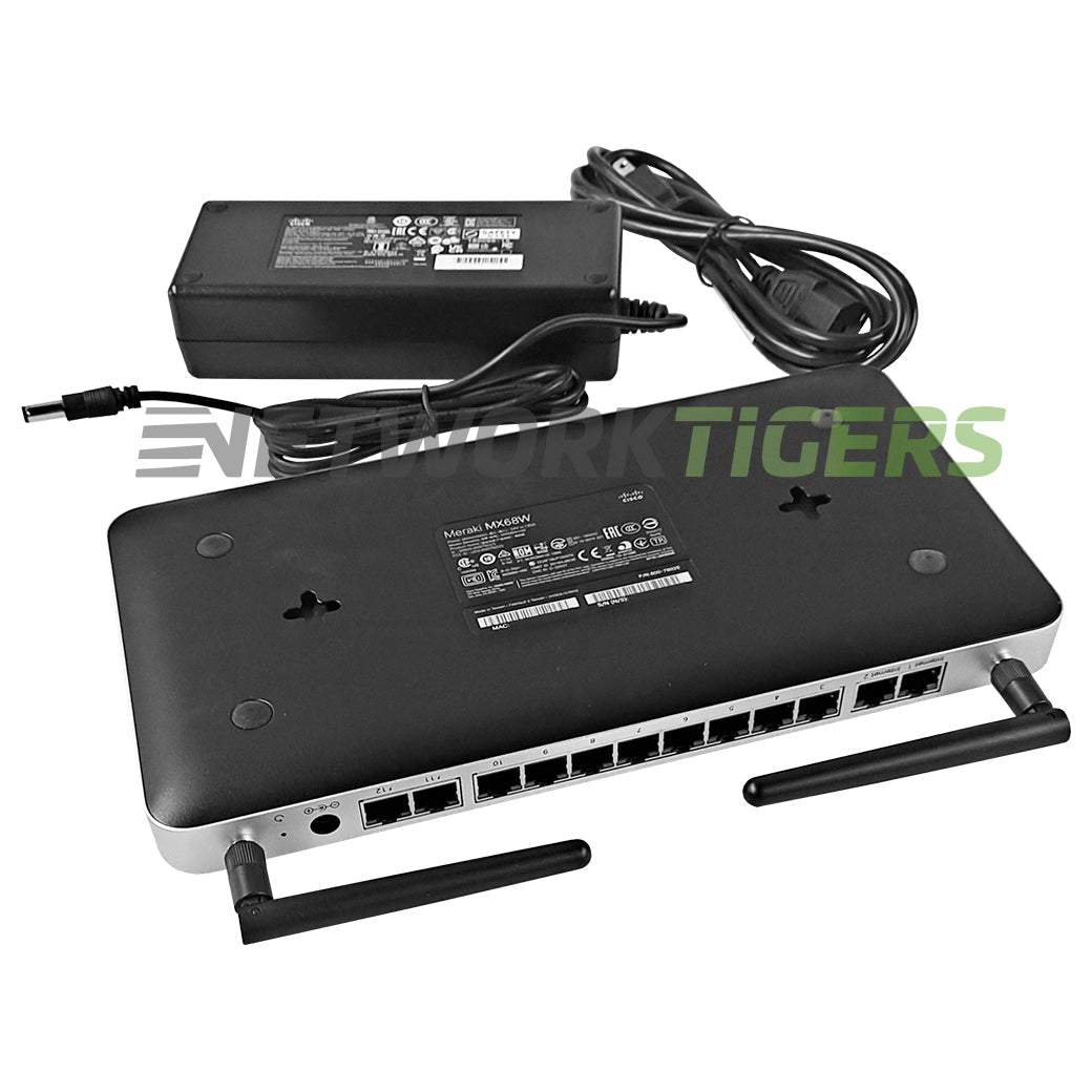 Cisco Meraki MX68W-HW 450 Mbps 12x 1GB RJ45 Unclaimed Firewall