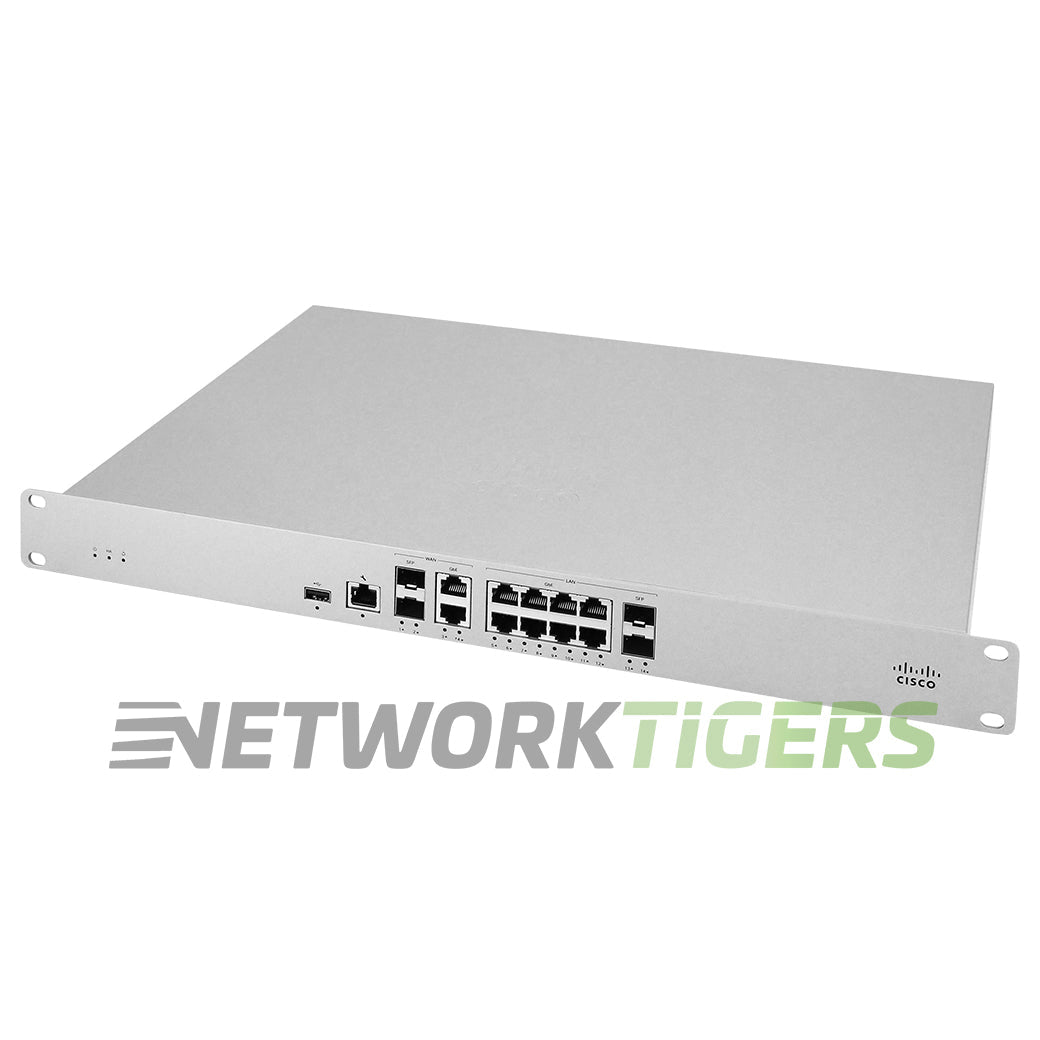 Cisco Meraki MX85-HW 1 Gbps 10x 1GB RJ45 (1x PoE) 4x 1GB SFP Unclaimed Firewall