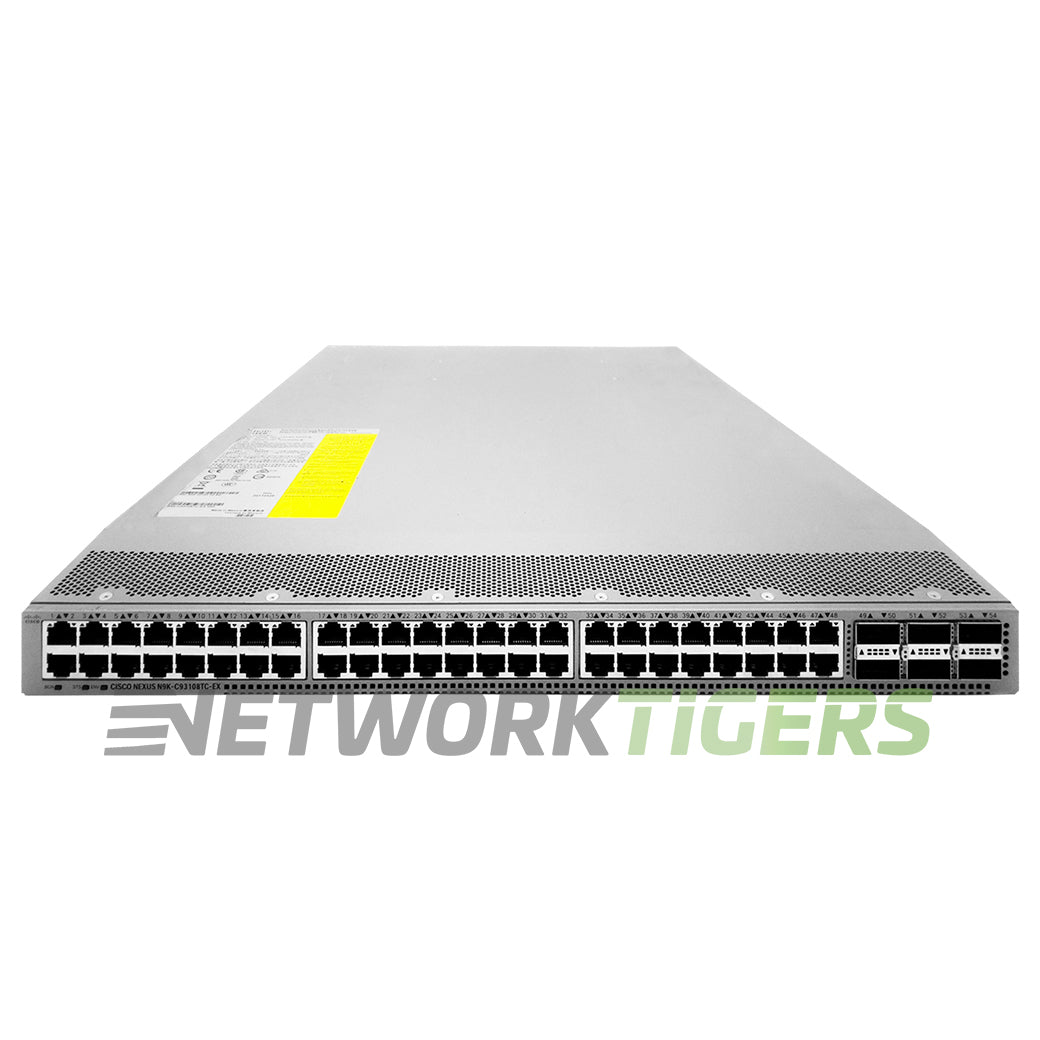 Cisco N9K-C93108TC-FX3P 48x MultiGB UPoE RJ45 6x 100GB QSFP28 F-B Air Switch