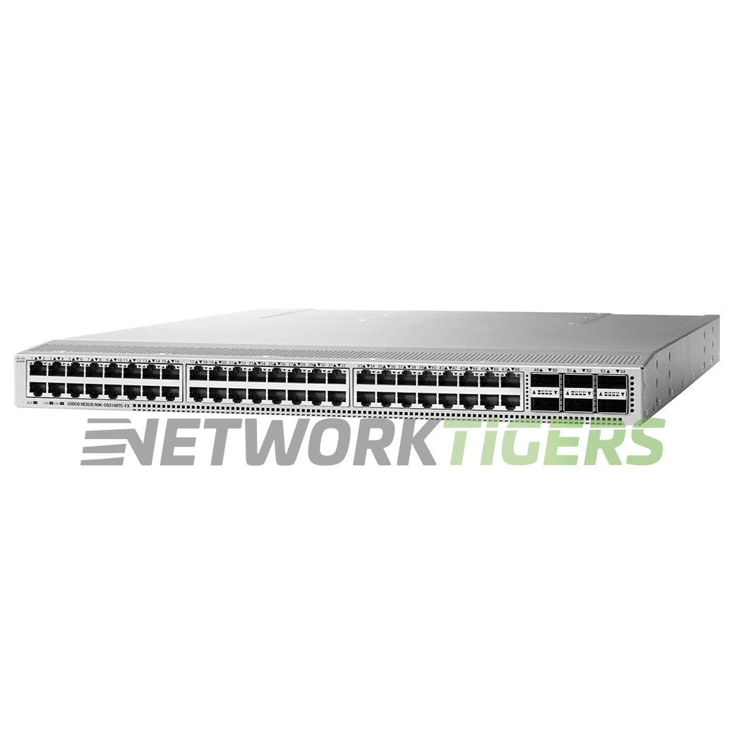 NEW Cisco N9K-C93108TC-FX 48x 10GB Copper 6x 100GB QSFP28 MACsec B-F Air Switch