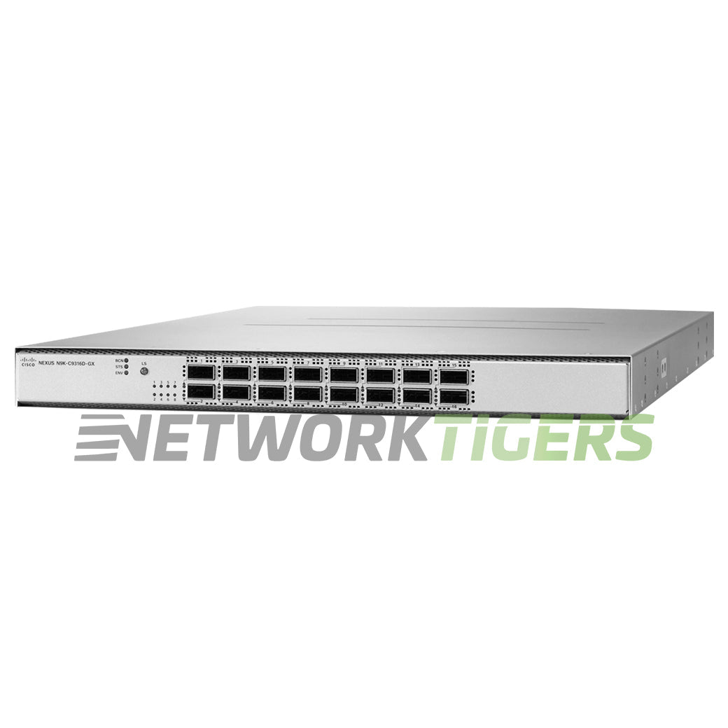 NEW Cisco N9K-C9316D-GX Nexus 9300-GX 16x 400GB QSFP-DD F-B Airflow Switch