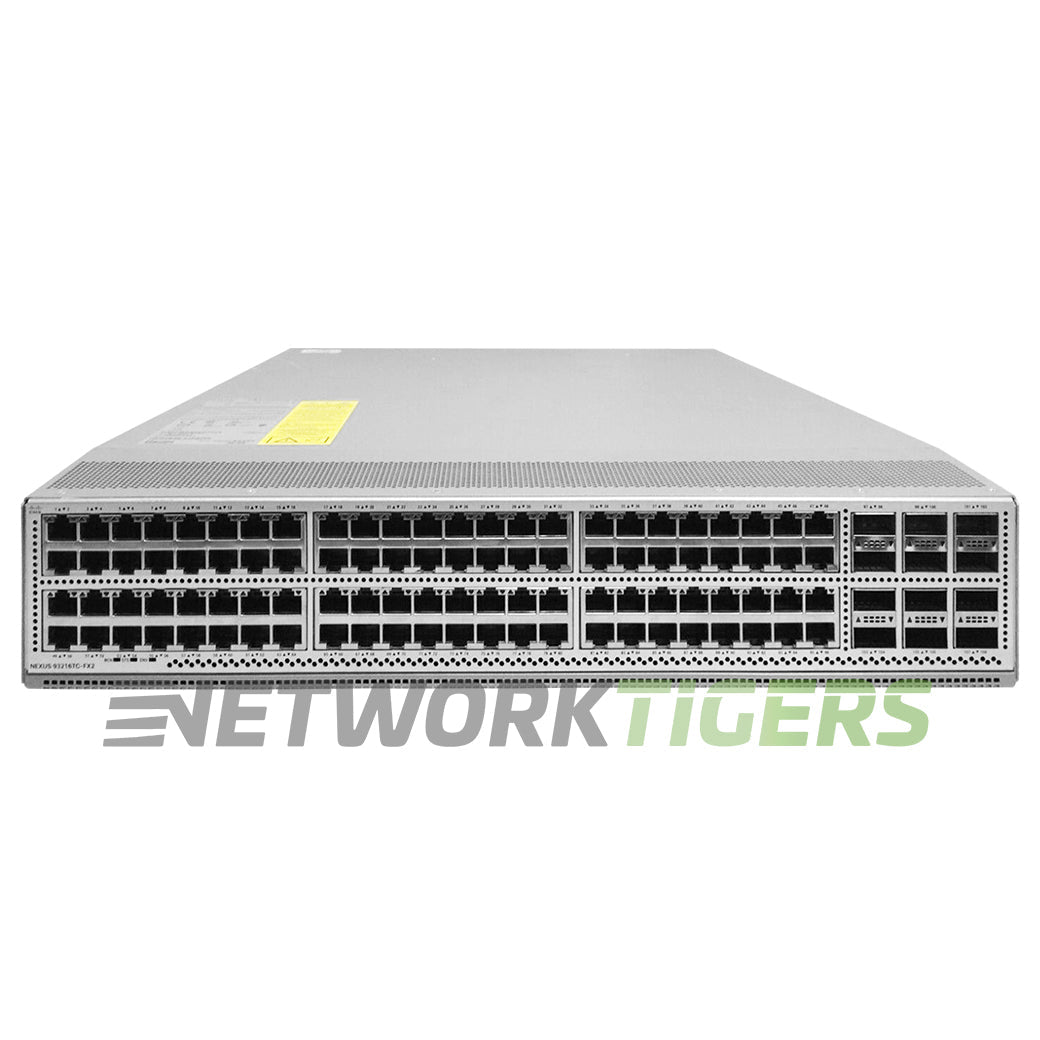 NEW Cisco N9K-C93216TC-FX2 96x 10GB Copper 12x 100GB QSFP28 F-B Airflow Switch