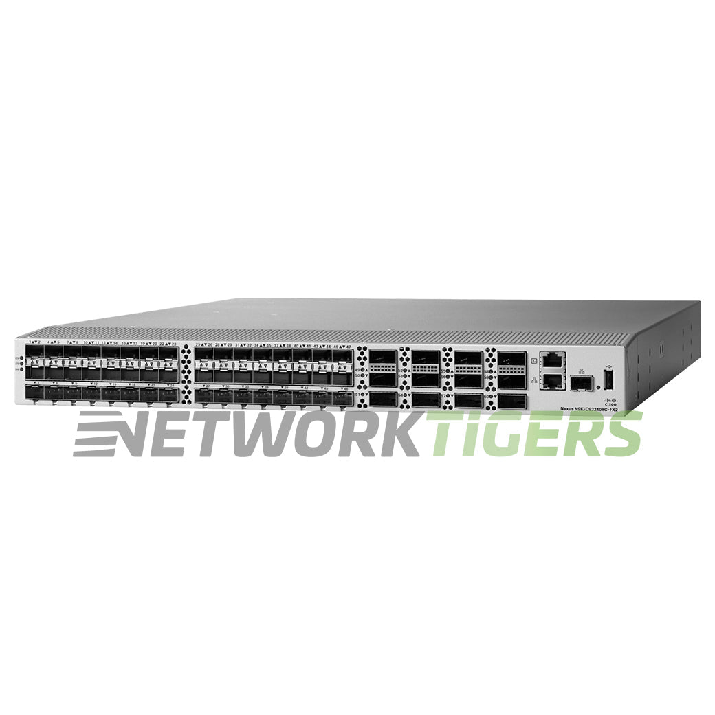 NEW Cisco N9K-C93240YC-FX2 48x 25GB SFP 12x 100GB QSFP28 B-F Airflow Switch