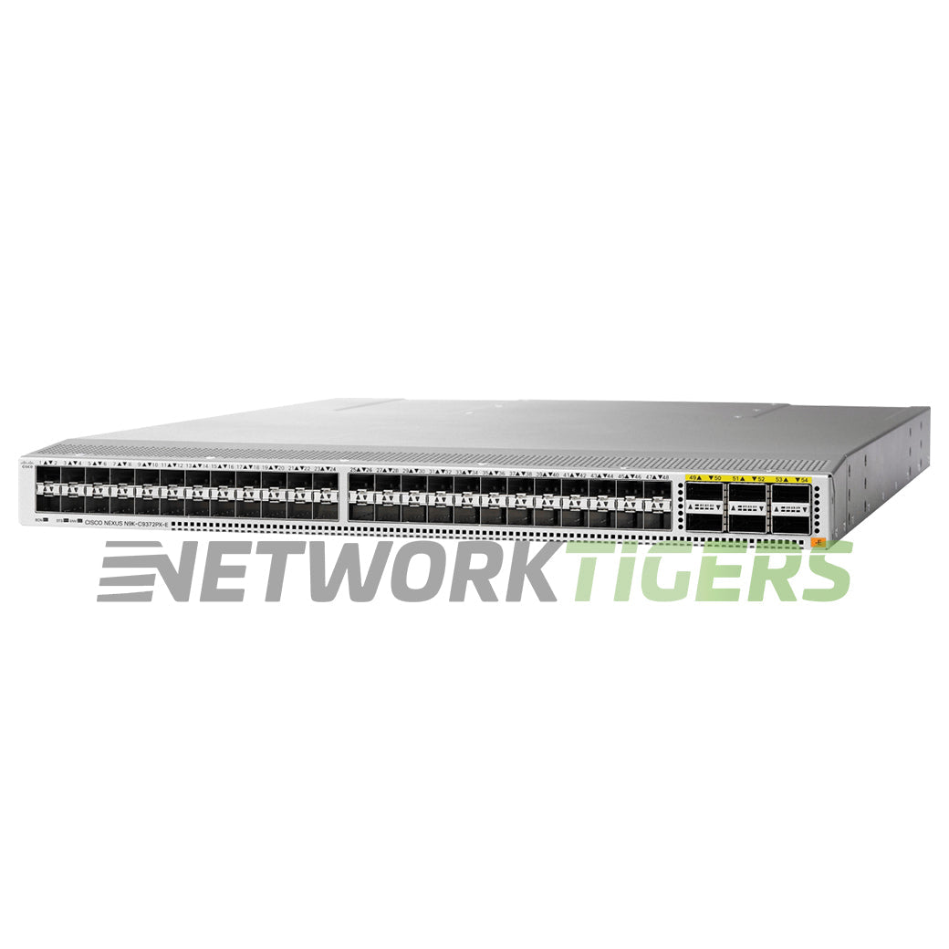NEW Cisco N9K-C9372PX-E 48x 10GB SFP+ 6x 40GB QSFP+ Front-to-Back Airflow Switch