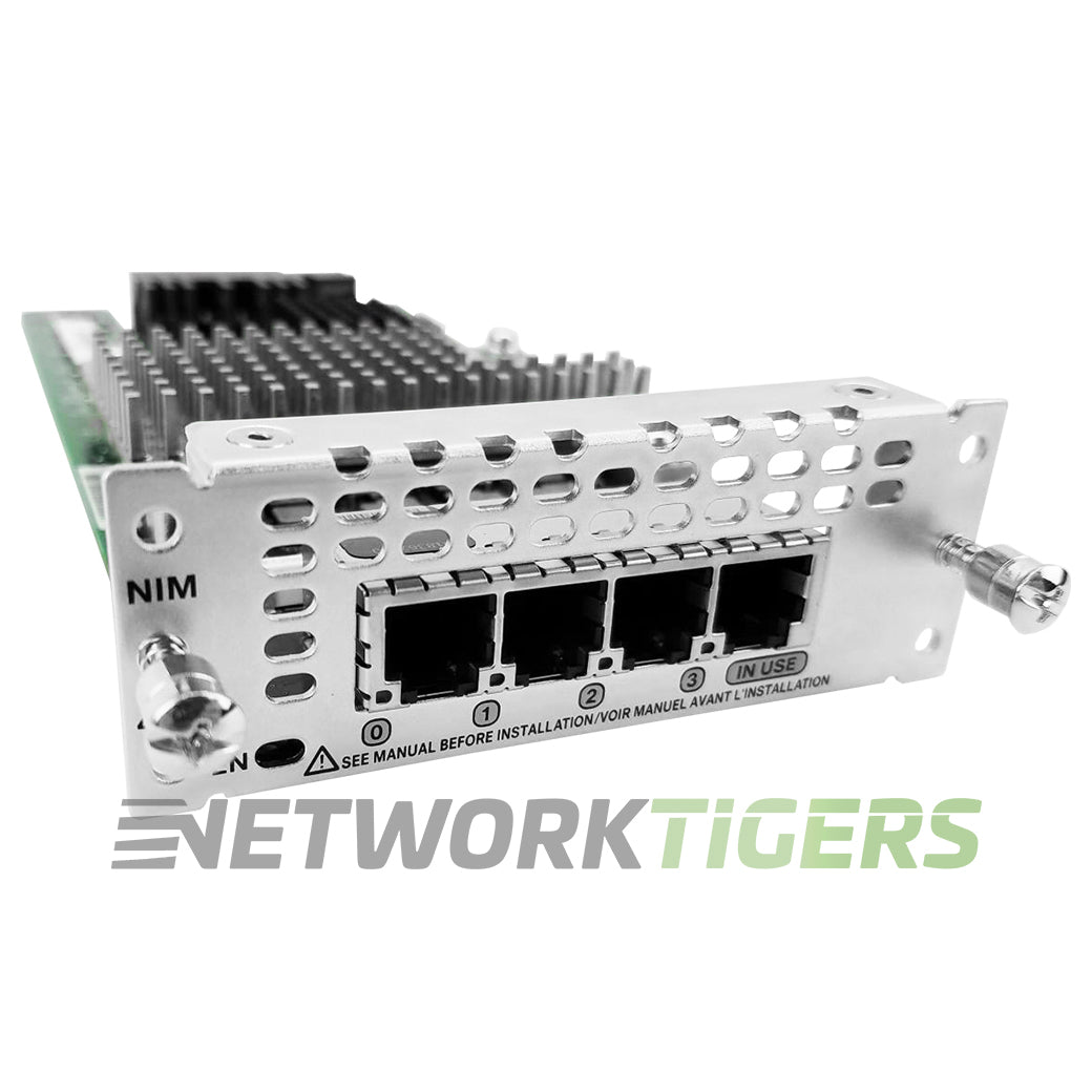 NEW Cisco NIM-4FXSP ISR 4000 Series 4x FXS Router Network Module