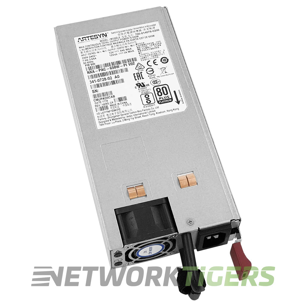 Cisco NXA-PAC-650W-PI 650W AC Front-to-Back Air (Port Side Intake) Power Supply