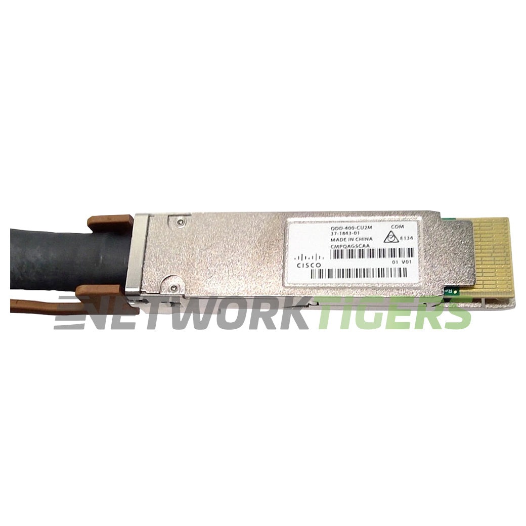 Cisco QDD-400-CU2M 2m 400GB QSFP-DD Direct Attach Copper Cable