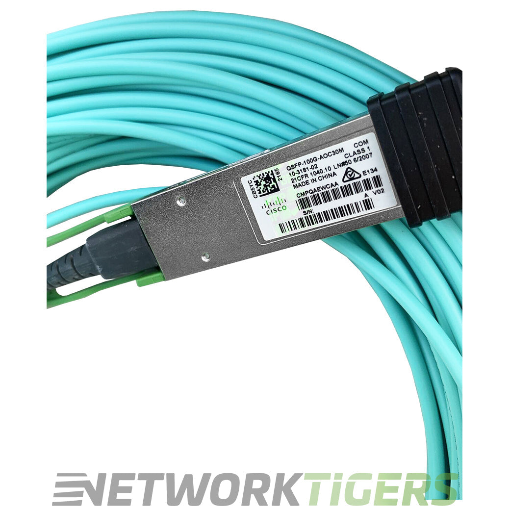 Cisco QSFP-100G-AOC30M 30m 100GB QSFP28 Active Optical Cable