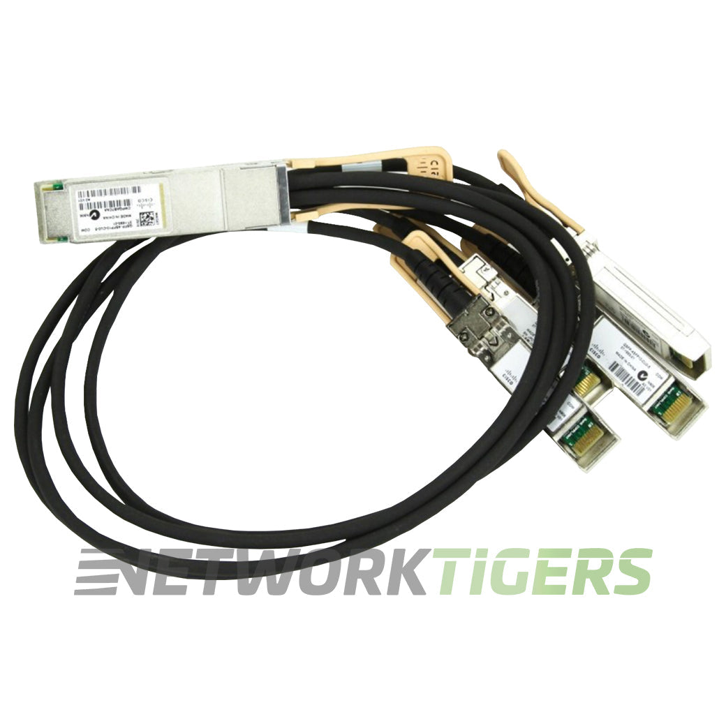 Cisco QSFP-4SFP10-CU0-5 0.5m 1x 40GB QSFP+ to 4x 10GB SFP+ Breakout Cable