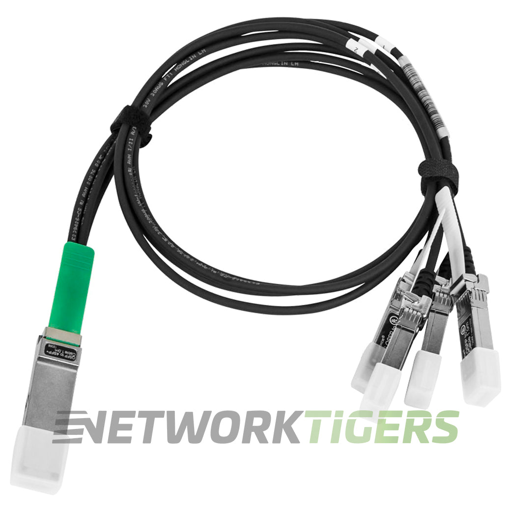 NEW Cisco QSFP-4SFP10G-CU1M 1m 40GB QSFP+ to 4x 10GB SFP+ Breakout Cable