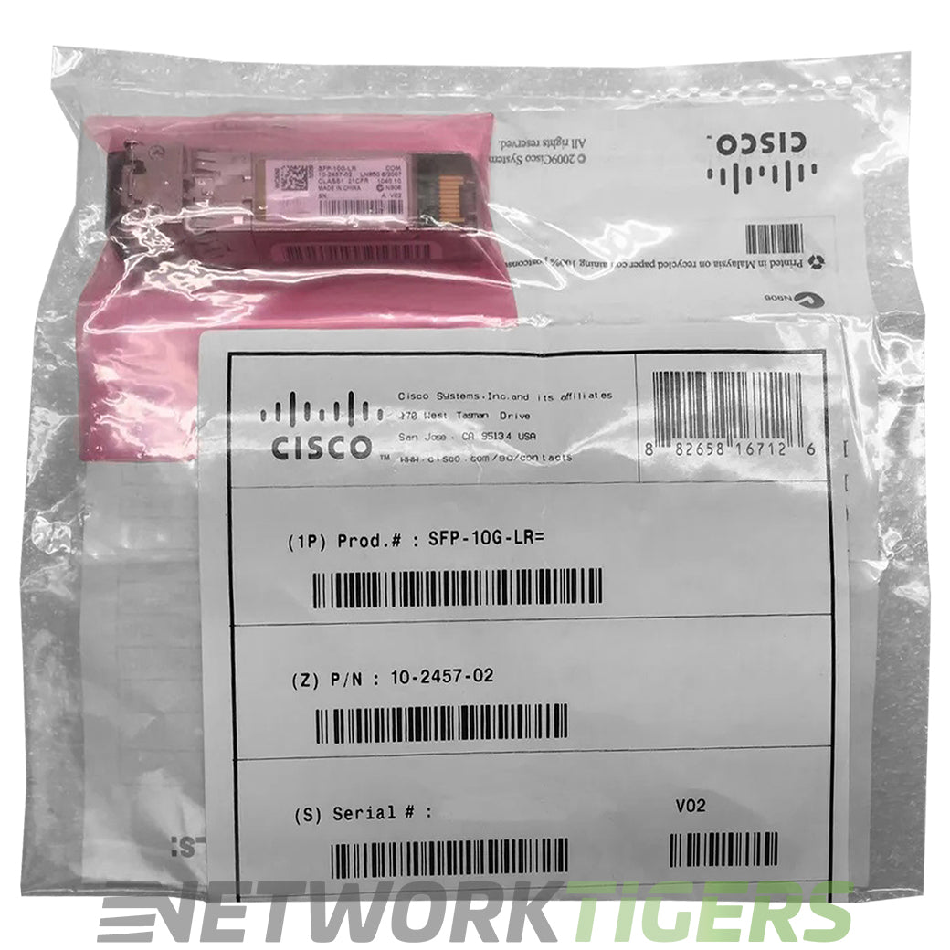 NEW Cisco SFP-10G-LR 10 Gigabit 1310 nm Optical SFP+ Transceiver