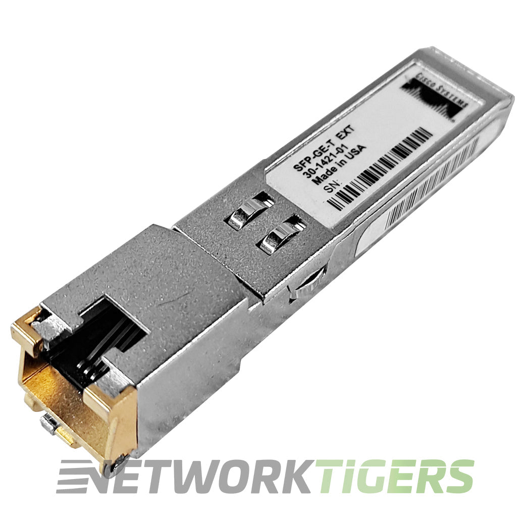 Cisco SFP-GE-T EXT 1GB BASE-T RJ45 NEBS 3 Extended Temperature SFP Transceiver