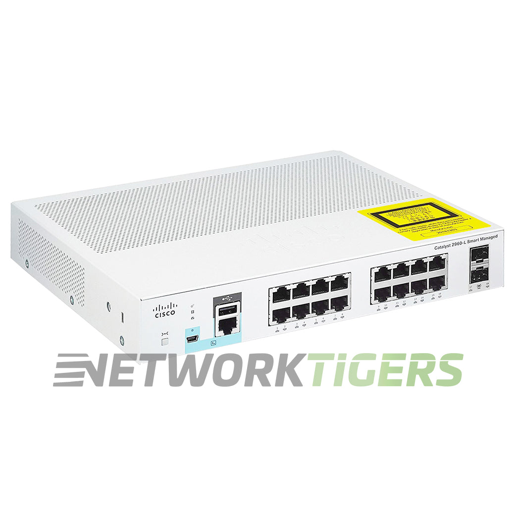 Cisco WS-C2960L-SM-16TS Catalyst 2960L 16x 1GB RJ45 2x 1GB SFP Switch