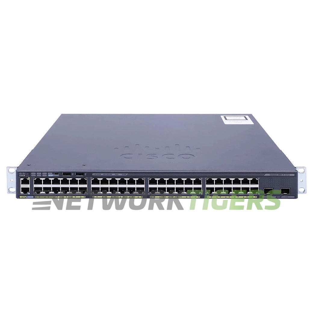 Cisco WS-C2960X-48LPD-L Catalyst 2960X 48x 1GB RJ45 2x 10GB SFP+ Switch
