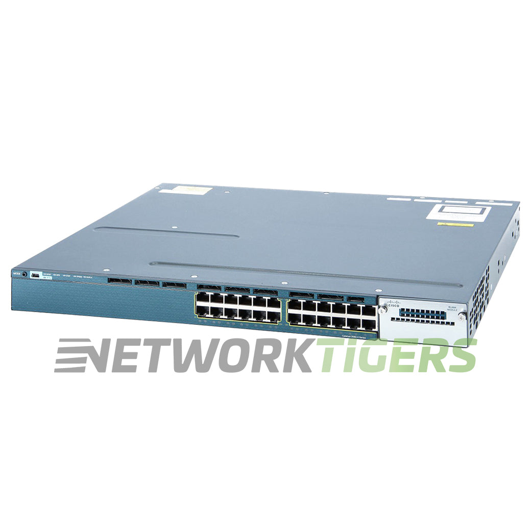 Cisco WS-C3560X-24P-E Catalyst 3560X 24x 1GB PoE+ RJ45 1x Exp Mod Slot Switch