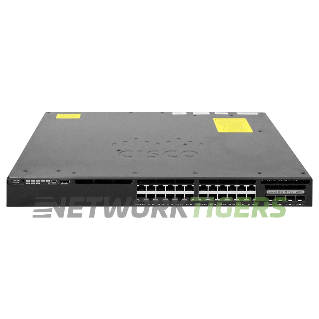 NEW Cisco WS-C3650-24PDM-L 24x 1GB PoE+ RJ45 2x 10GB SFP+ 2x 1GB SFP LB Switch