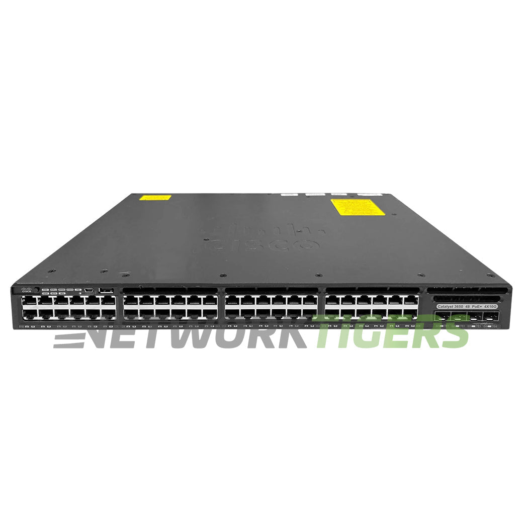 Cisco WS-C3650-48FQM-L 48x 1GB PoE+ RJ45 4x 10GB SFP+ Switch