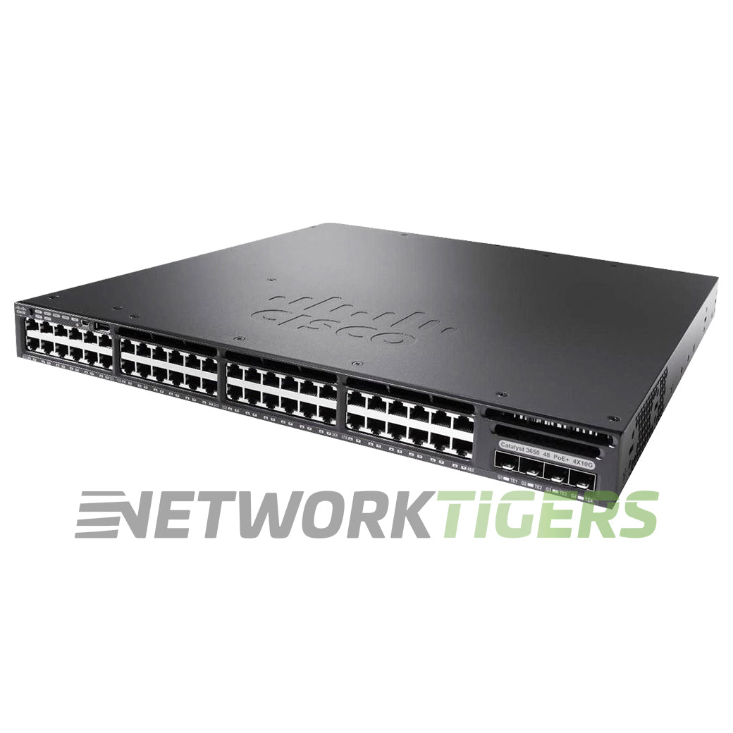 NEW Cisco WS-C3650-48TD-L 48x 1GB RJ45 2x 10GB SFP+ 2x 1GB SFP Switch