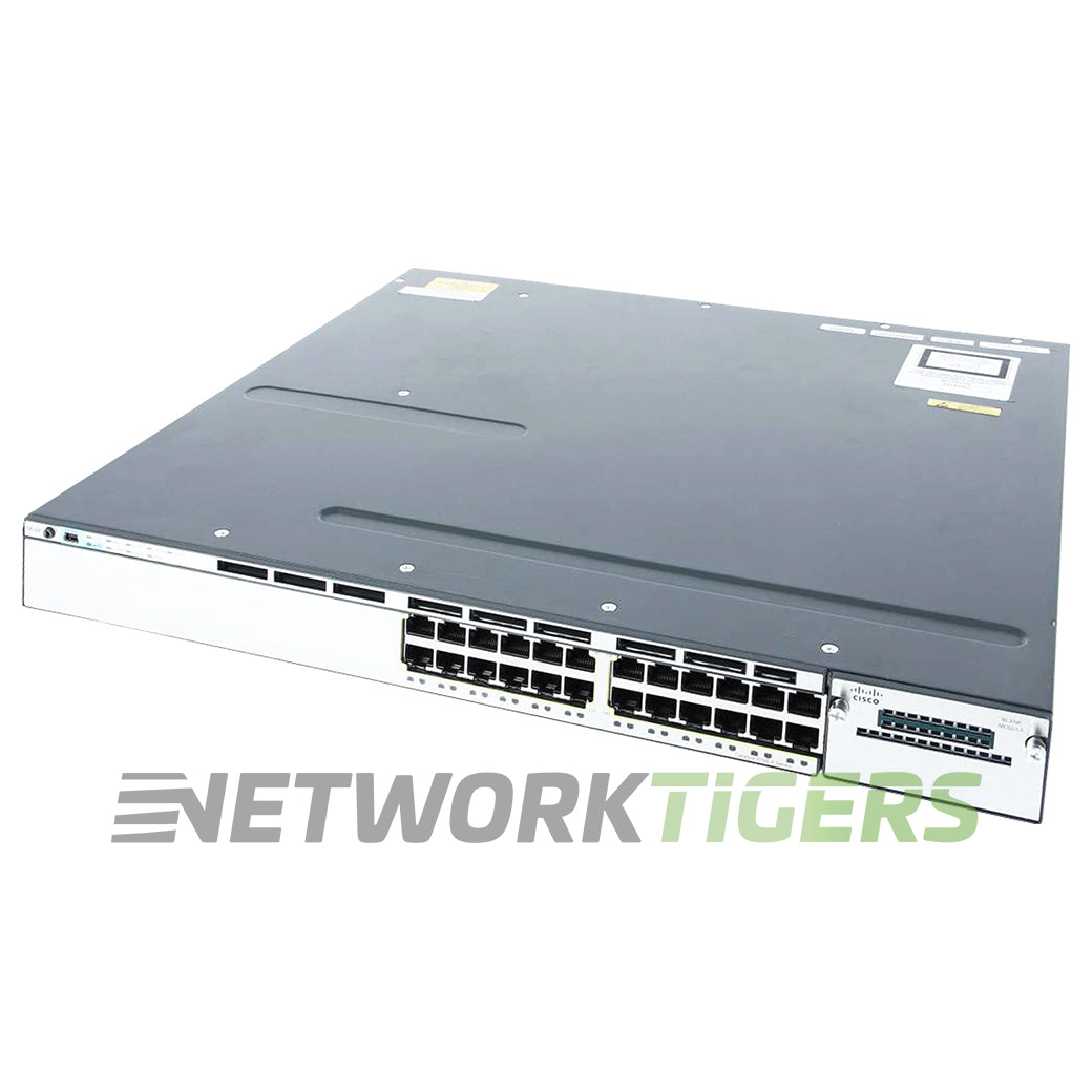Cisco WS-C3750X-24P-L Catalyst 3750X 24x 1GB PoE+ RJ45 1x Module Slot Switch