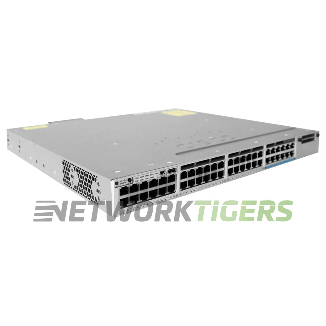 Cisco WS-C3850-12X48U-S 48x (12x MultiGB) UPoE RJ45 1x Mod Slot Switch
