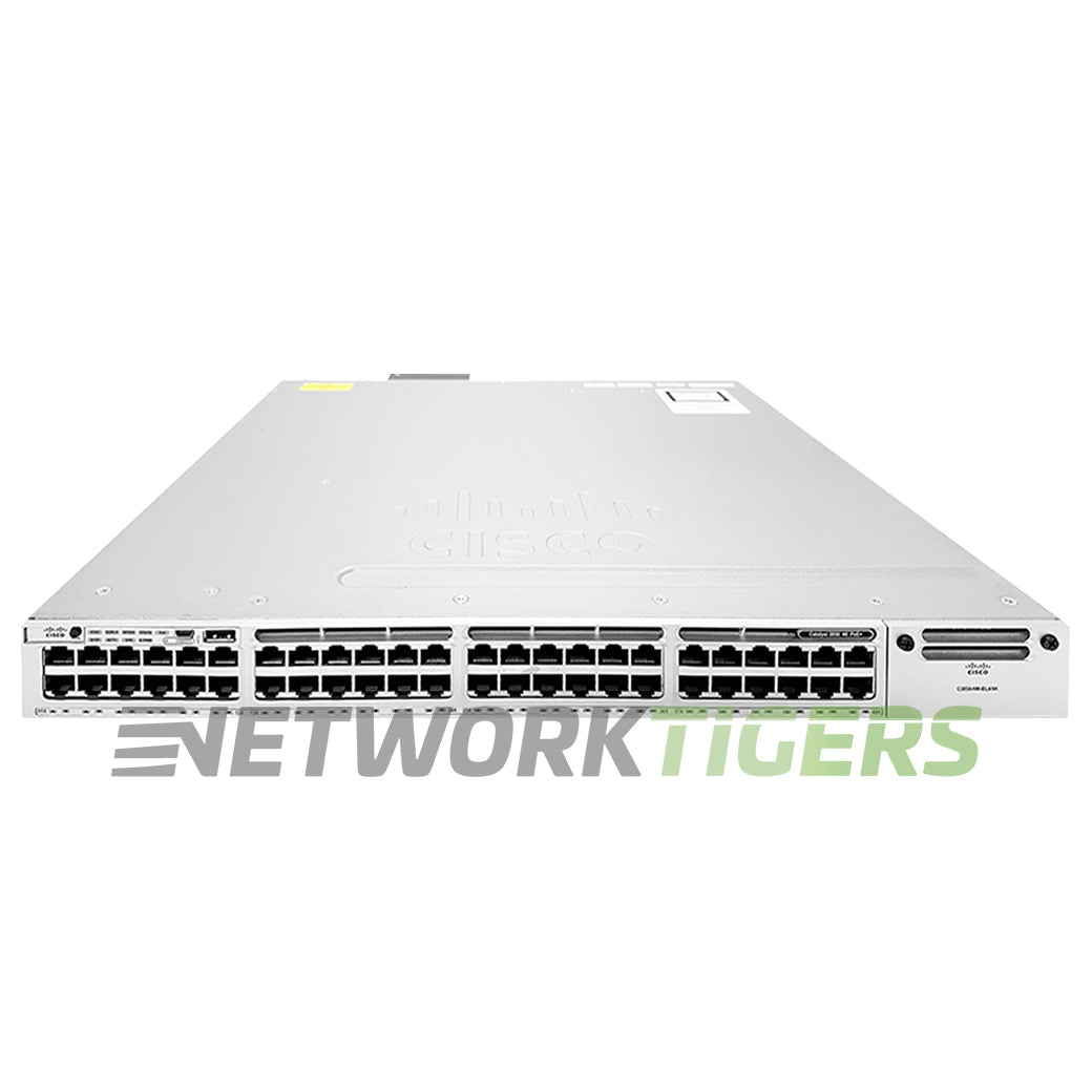 NEW Cisco WS-C3850-48F-E 48x 1GB PoE+ RJ45 1x Module Slot Switch