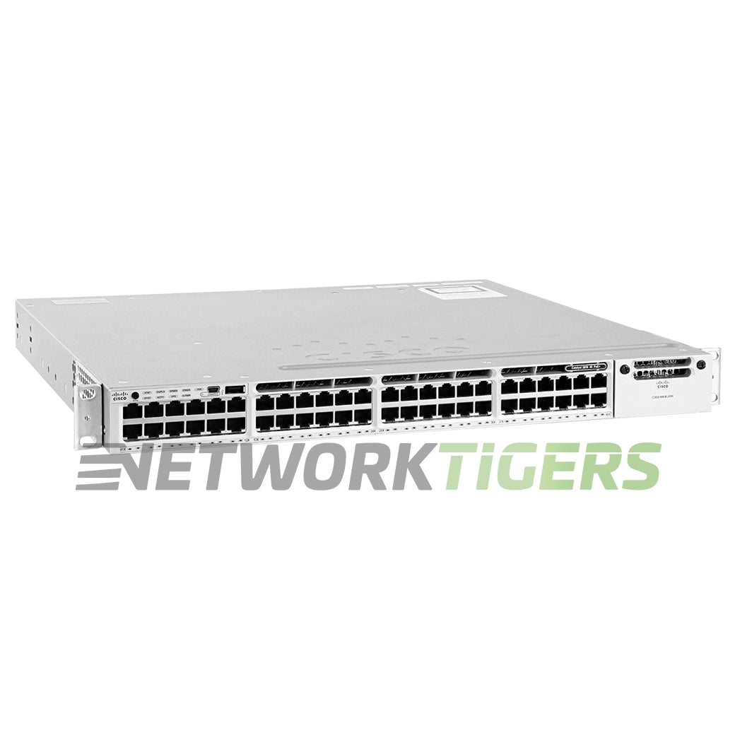 Cisco WS-C3850-48PW-S 48x 1GB PoE RJ45 1x Module Slot Manages 5x WAP Switch