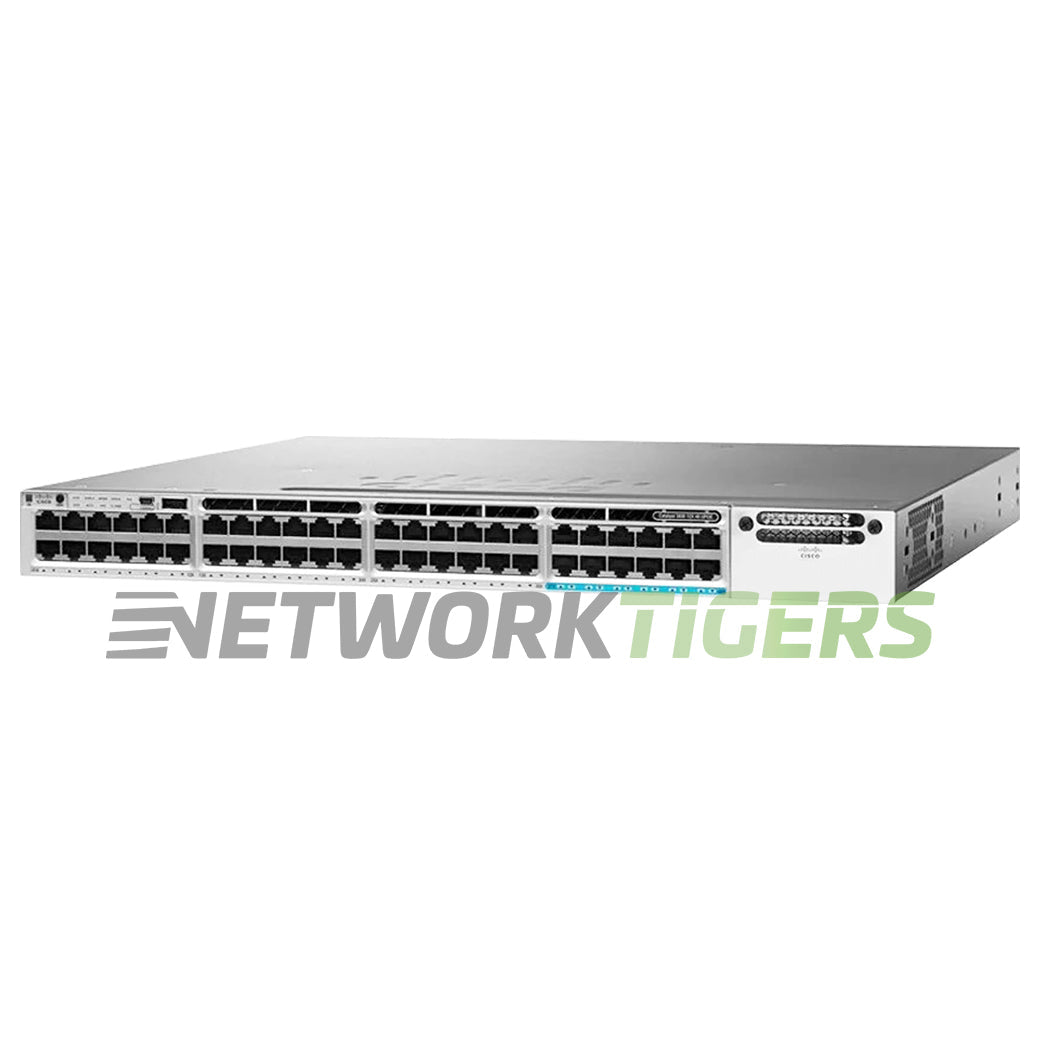 Cisco WS-C3850-48U-S 48x 1GB UPoE RJ45 1x Free Expansion Module Slot Switch